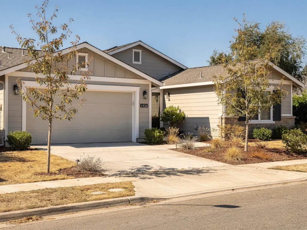 Bay Area home in bright summer sunlight showing warm, dry conditions for exterior house painting